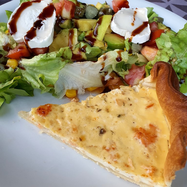 quiche met zalm
