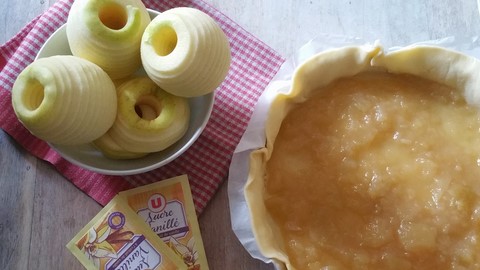 appeltaart met appelmoes