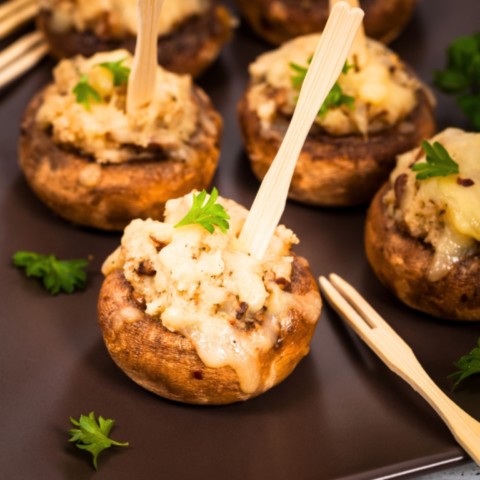 gevulde champignons borrelhapje