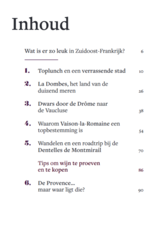 inhoud Frankrijk Binnendoor Zuidoost-Frankrijk