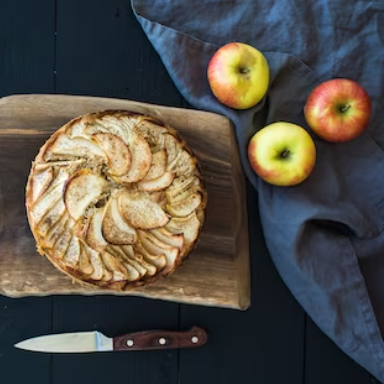 camembert uit de oven met appel